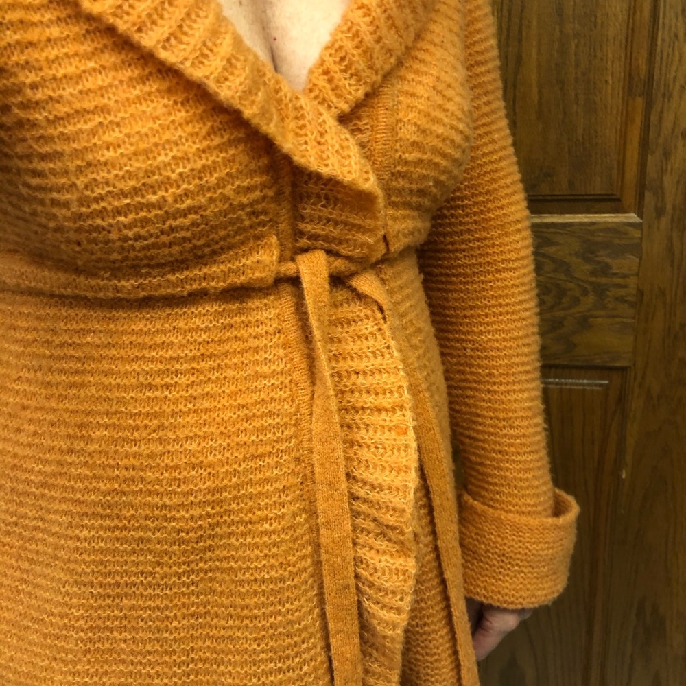 Lucky Brand XS orange cardigan